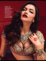 Deepika Padukone cleavage in Lehenga Deepika Padukone cleavage in Lehenga